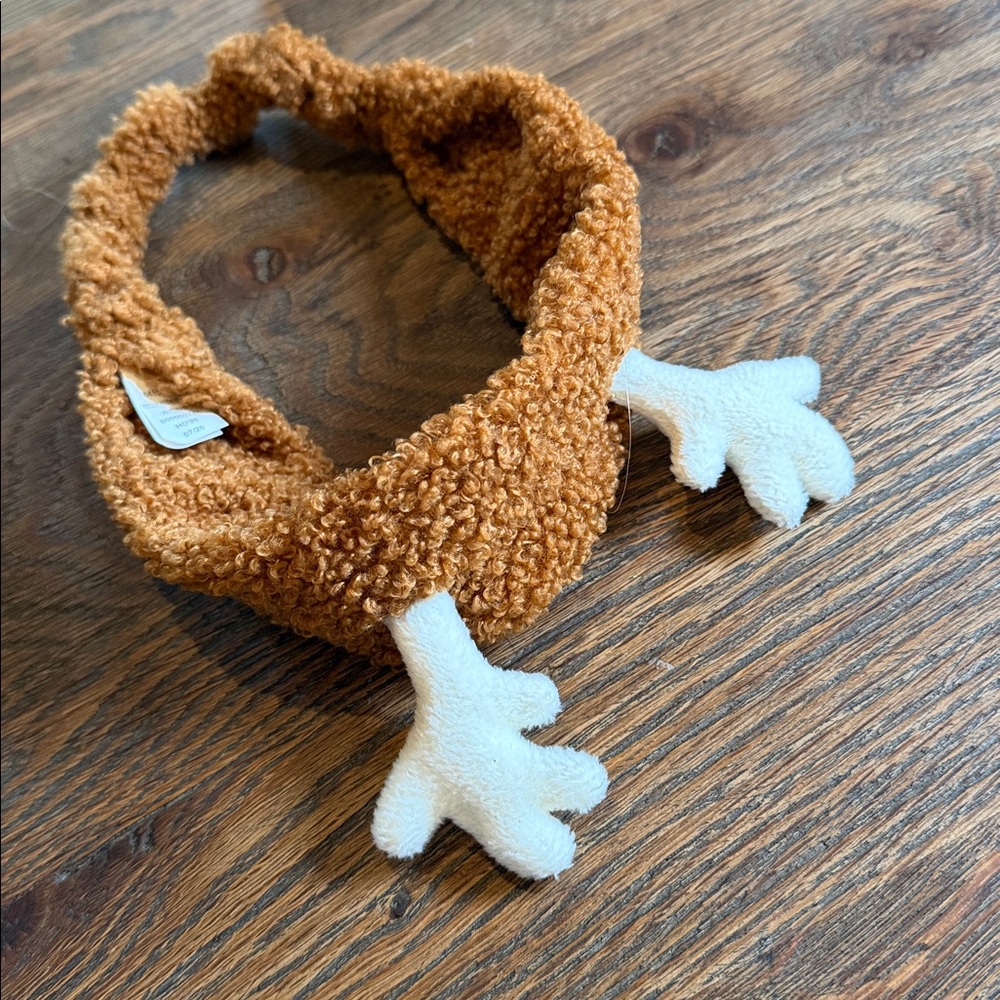 Brown Fuzzy Kids Headband with Antler Design - Picture 15 of 16